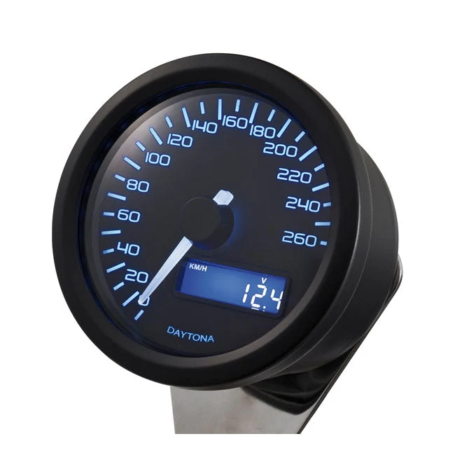 Velona Nopeusmittari 60mm Musta 260 km/h