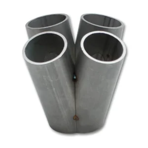 Vibrant 4 into 1 SS Turbo Manifold Merge Collector T4 Divided Flange (48mm Pipe OD 4.5in tall)