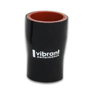 Vibrant 4 Ply Reducer Coupling 1in x 1.25in x 3in Long (BLACK)