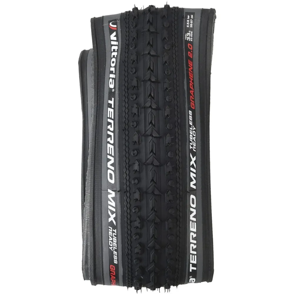 VITTORIA TERRENO MIX GRAVEL ENDURANCE Graphene G2.0 700x33c Tubeless Ready Grey -rengas, harmaa