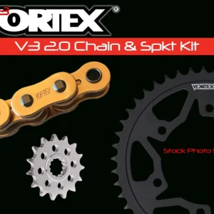Vortex Racing V3 2.0 Chain and Sprocket Kit 3370-15,452AS-46,G520SX3-114- Gold