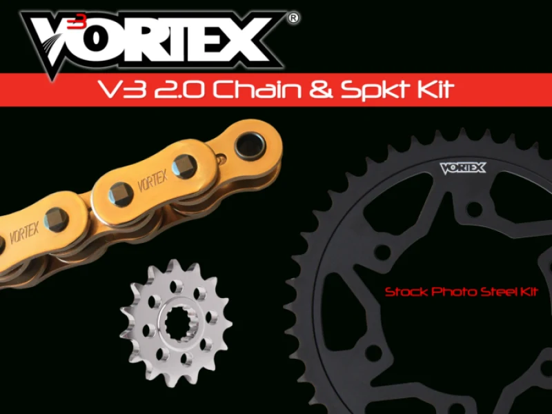 Vortex Racing V3 2.0 Chain and Sprocket Kit 3567-16,435CK-45,G525SX3-108- Gold