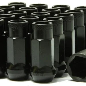 Wheel Mate Muteki SR48 Open End Lug Nuts - Black 12x1.25 48mm