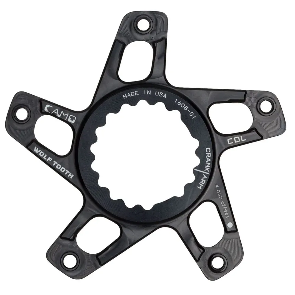 WOLF TOOTH CAMO M4 Cannondale Direct Mount Offset kampiakseli tähti -4mm Musta