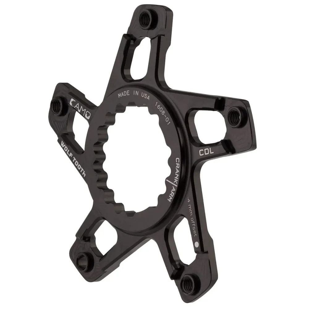 WOLF TOOTH CAMO M4 Cannondale Direct Mount Offset kampiakseli tähti -4mm Musta