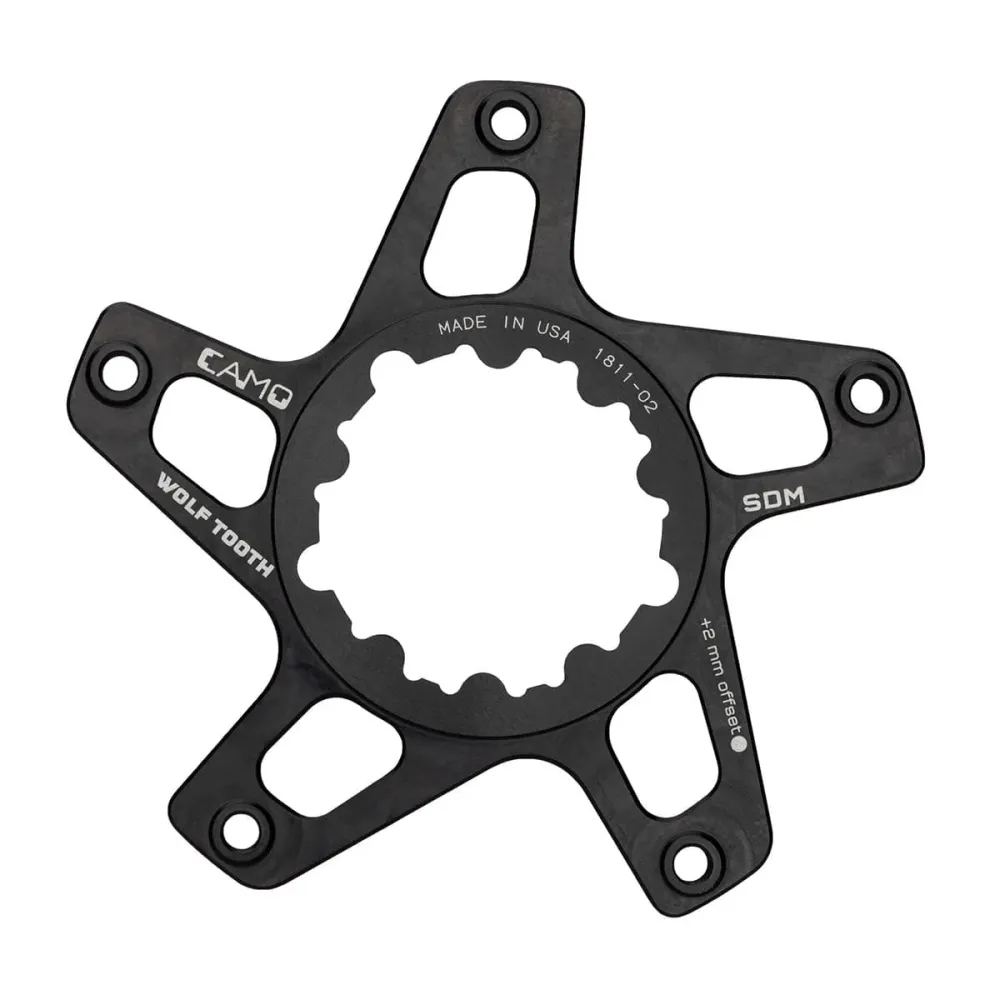 WOLF TOOTH CAMO P2 Sram Offset 4mm Musta kampiakselin tähti tähti